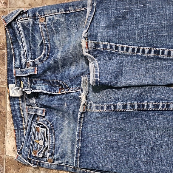 True Religion Women's Flare Low Rise Blue Jeans Size 28 - Picture 7 of 11